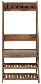 Vešiak Rami s 6 háčikmi 80x175x40 indický masív palisander Super natural
