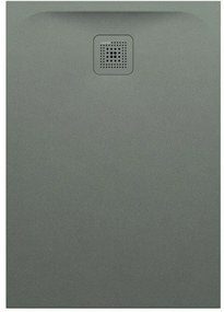 LAUFEN Pro obdĺžniková sprchová vanička z materiálu Marbond, odtok na kratšej strane, 1000 x 700 x 28 mm, betónová šedá, H2169570790001