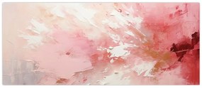 Obraz - Ružový abstrakt (120x50 cm)