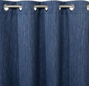 ZATEMŇOVACÍ ZÁVES NA KRÚŽKOCH ROSSIE 140X250 CM NÁMORNÍCKA MODRÁ