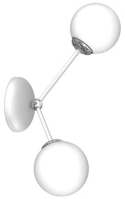 Nástenné svietidlo JOY 2xE14/40W/230V biela/lesklý chróm