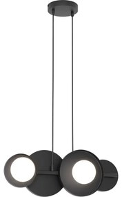Luster na lanku MODEL 4xG9/8W/230V čierna