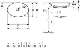 Villeroy & Boch 4A480001 - Umývadlo na dosku LOOP&FRIENDS 62x42 cm keramika/biela