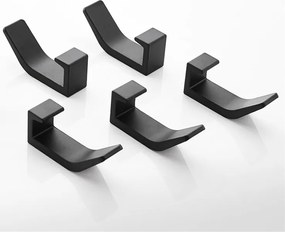 Súprava 5 čiernych háčikov Omnos