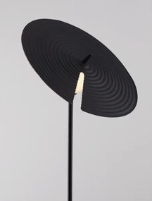 Čierno-biela stojaca lampa Reflet