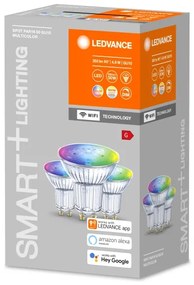 SADA 3x LED RGBW Stmievateľná žiarovka SMART+ GU10/4,9W/230V 2700K-6500K - Ledvance