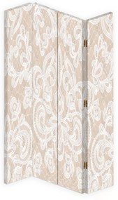 Gario Paraván Elegantná béžová Rozmery: 145 x 170 cm, Prevedenie: Otočný paraván 360°