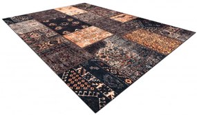 Koberec ANTIKA Ancient Chocolate patchwork hnedý / terakota