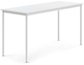 Stôl BORÅS, 1800x700x900 mm, laminát - biela, biela