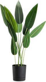 PLASTOVÝ KVETINÁČ AZALEA SADA 2KS 22,5X23,5 CM+17,5X18,5 CM IMITÁCIA BETÓNU ČIERNA