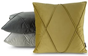 Dekorstudio Zamatová obliečka na vankúš NALA 1 s geometrickým prešívaním - púdrovoružová