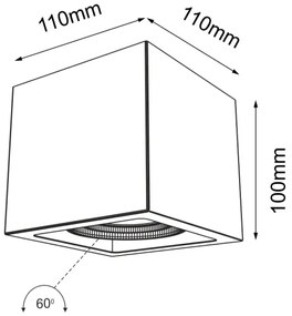 Shilo 1135 - Bodové svietidlo AWA 1xGU10/15W/230V čierna