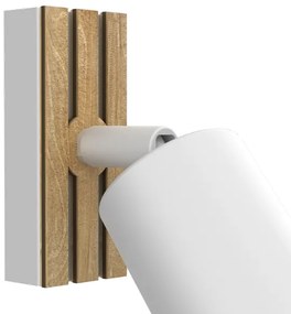 Nástenné bodové svietidlo TERRA 1xGU10/8W/230V biela/dub