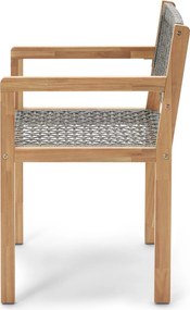 Jedálenská stolička s textilným výpletom