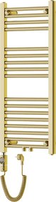 Mexen Mars, elektrické vykurovacie teleso 900 x 400 mm, 300 W, zlatá lesklá, W110-0900-400-2300-50