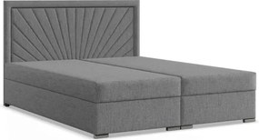 Manželská posteľ VICENZA 160×200 cm sivá