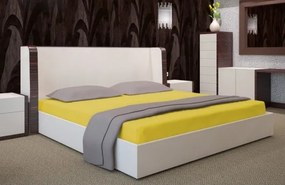 Napínacie žlté plachty na posteľ Šírka: 140 cm | Dĺžka: 200 cm