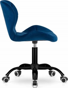 AKCIA Tmavomodré kancelárske kreslo NOTO VELVET II. akosť