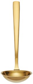 Naberačka na polievku v zlatej farbe – nerezová elegantná naberačka