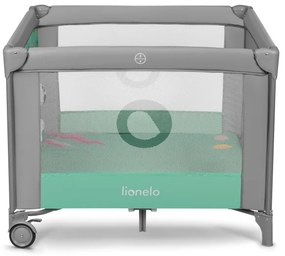 Lionelo - Hracia ohrádka MILLE sivá/zelená