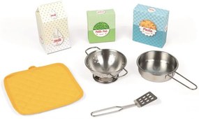 Veľká drevená kuchynka Happy Day žltá zelená