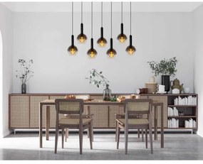 Lucide 45402/07/30 - Luster na lanku MARIUS 7xE27/40W/230V čierna