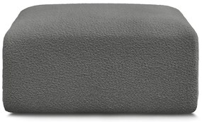 Sivá podnožka z textílie bouclé Tina – Bobochic Paris