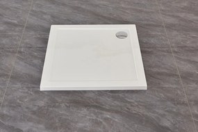 Erga Laos, štvorcová sprchová vanička 70x70x5cm, akrylát, biela lesklá, ERG-V06-ACR-7070S-WH-CR
