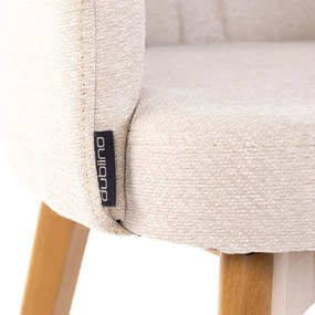 RAMONA BEIGE ECOCHIC ČALÚNENÁ STOLIČKA beige