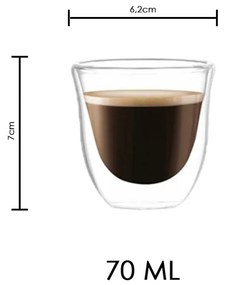 eCa Termo poháre na kávu 70 ml 1 ks