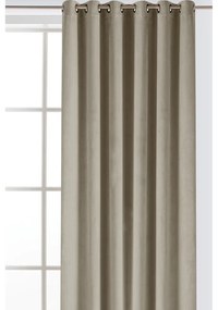 Béžový zamatový dimout záves 530x225 cm Velto – Filumi