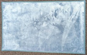 Kúpeľňový koberček Miami Viscose modrý - Výpredaj