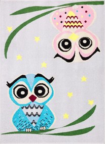 Koberec Agnella Funky Top Owl sivý