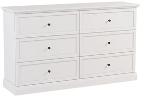 Komoda Lucca K6S biela opálová