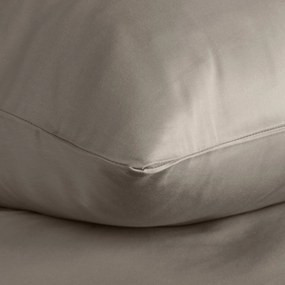 SATÉNOVÉ OBLIEČKY DINA 140X200 CM, 1 KS 70X80 CM SVETLOHNEDÉ