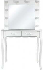 Kozmetický stolík so zrkadlom Vintage, 140 x 40 x 80 cm