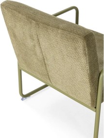 Zelené ženilkové kreslo Vince – MOME