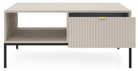Konferenční stolek Nova 104 cm kašmír/černý