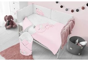 BELISIMA 5-dielne posteľné obliečky Belisima  Magic Stars 90/120 ružové