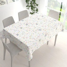 Biante Detský bavlnený obdĺžnikový obrus Sandra SA-041 Farebné omaľovánky 50x100 cm