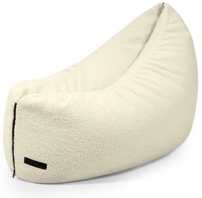 Krémový detský sedací vak z textílie buklé Clip Clap 90 – SLOWDOWN