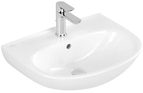 VILLEROY &amp; BOCH O.novo závesné umývadlo s otvorom, s prepadom, 550 x 440 mm, biela alpská, 4A405501