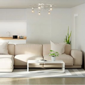 Stropné svietidlo GARNISH 5xE27/15W/230V biela/patina