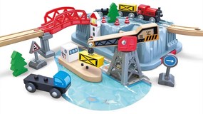 Hape Vláčikodráha set v boxe - Prístavisko