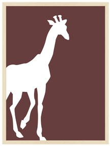 Minimalist Animals - žirafa - obraz do detskej izby Bez rámu  | Dolope