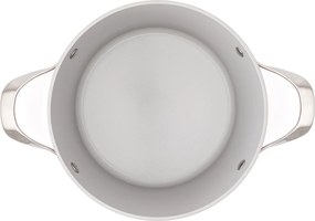 Elmich Nepriľnavý keramický hrniec Zen Ø 24 cm – krémovobiely