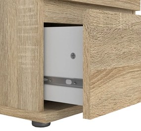 Vysoká komoda v dekore duba v prírodnej farbe 40x107 cm Nova – Tvilum