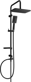 Mexen sprchový set X54 s hornou hlavicou  30x19 cm, čierna, 798545491-71