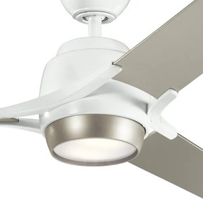 Kichler KLF-ZEUS-60-WHT-LED Stmievateľný stropný ventilátor ZEUS LED/10W/230V +DO
