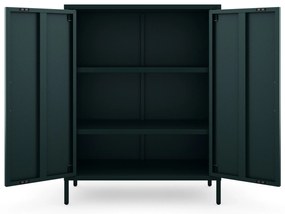 Skrinka do obývačky s policami VITO, 800 x 1015 x 400 mm, Modern: fľaškovo zelená farba